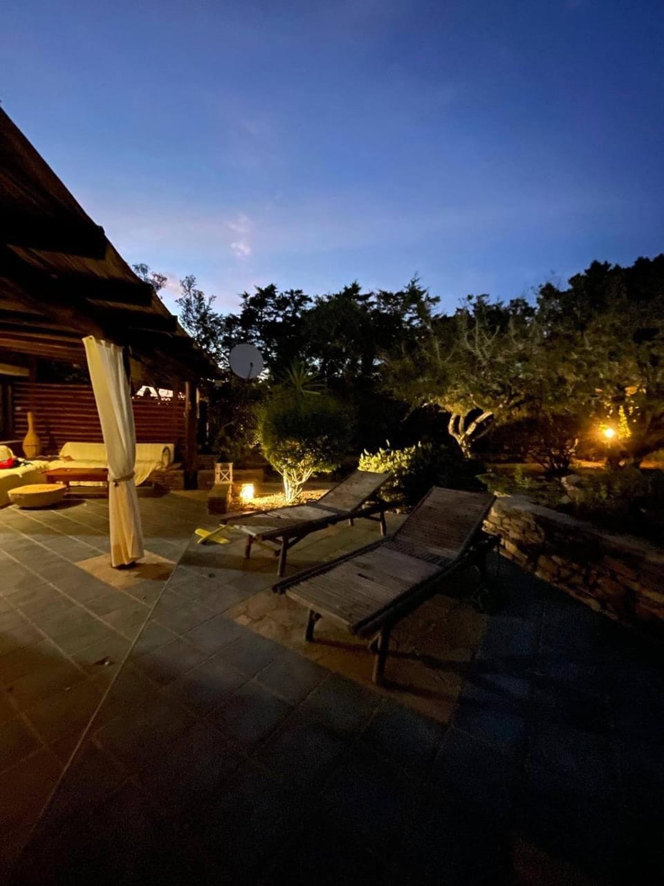 Patio, Night, Garden