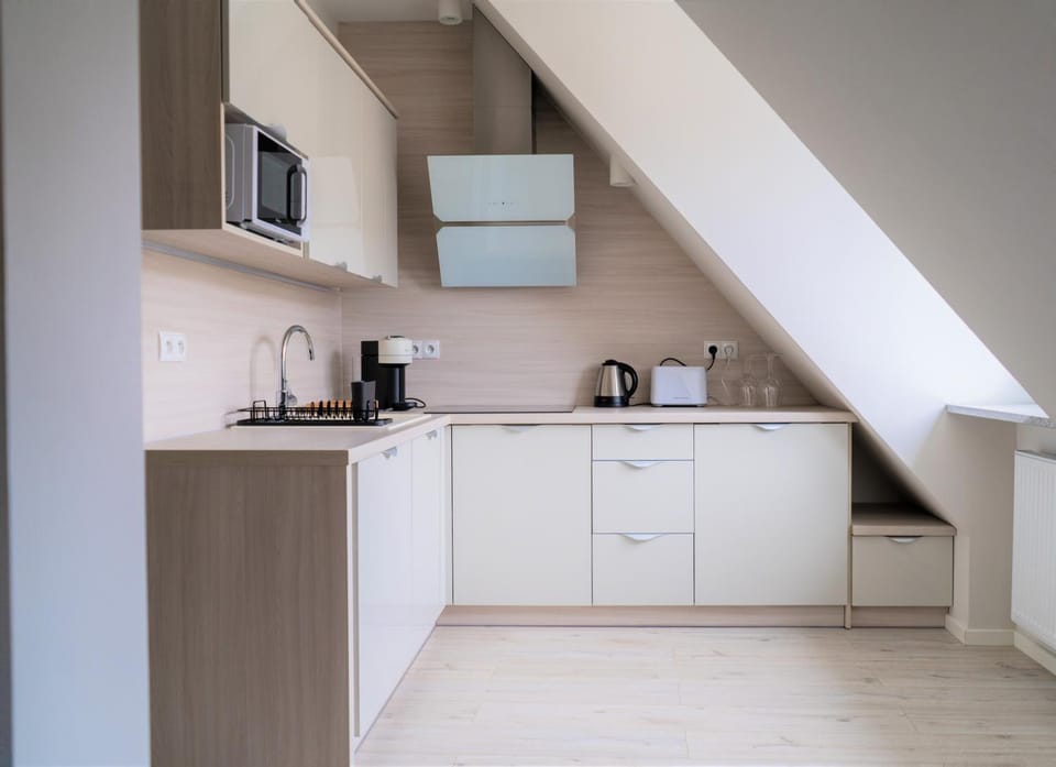 Coffee/tea facilities, Kitchen or kitchenette, minibar, stove, toaster