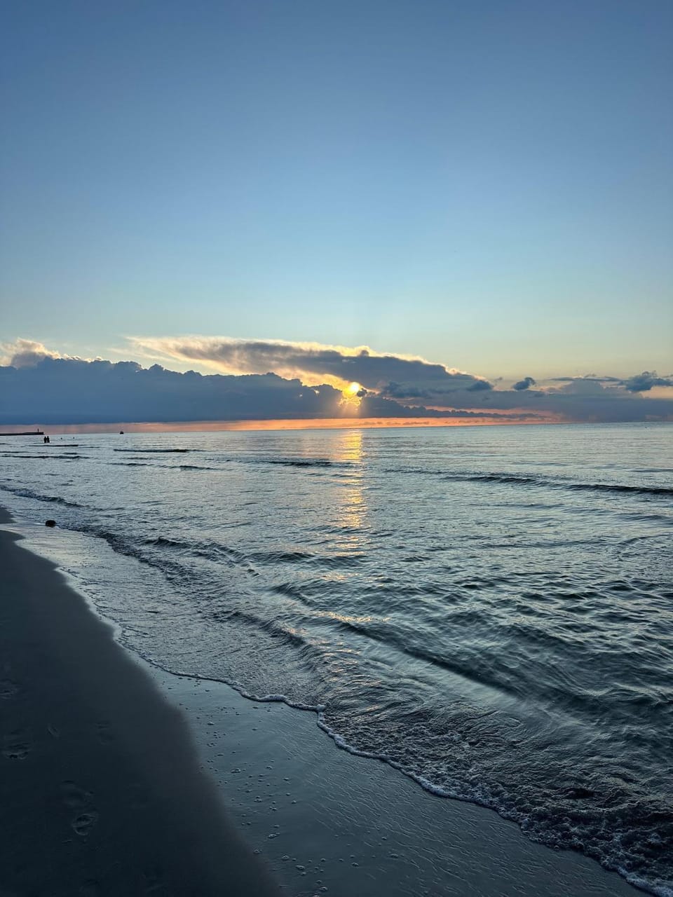Natural landscape, Beach, Sunset