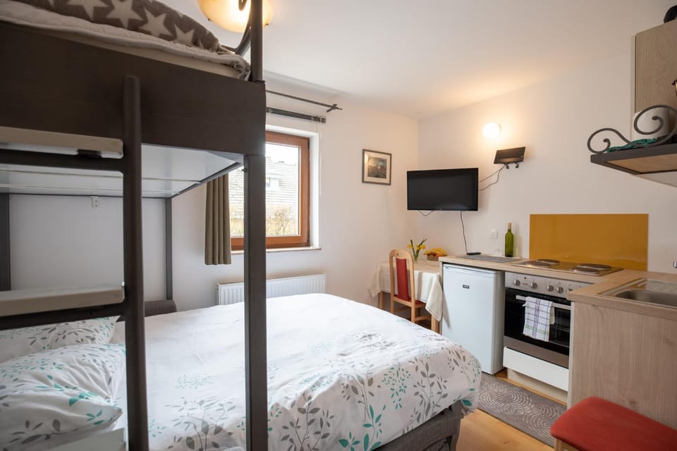 Bed, TV and multimedia, Photo of the whole room