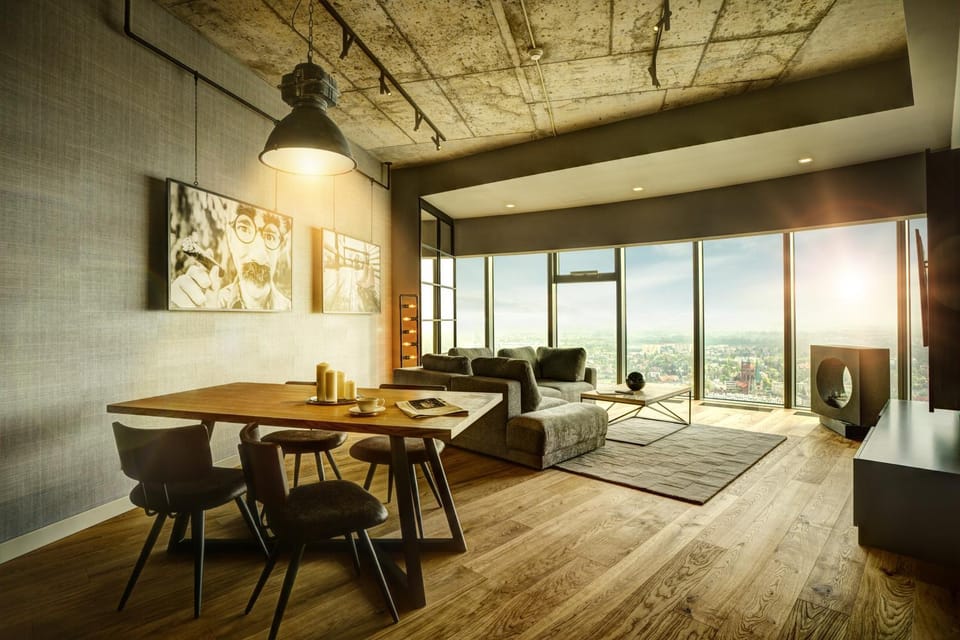 Living room, Seating area, Dining area