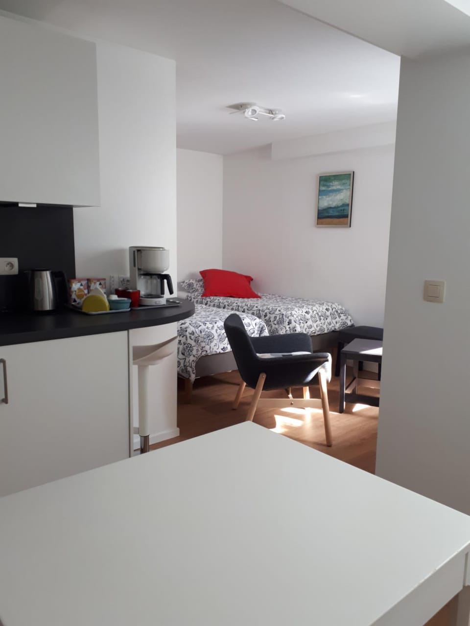 Kitchen or kitchenette, Seating area