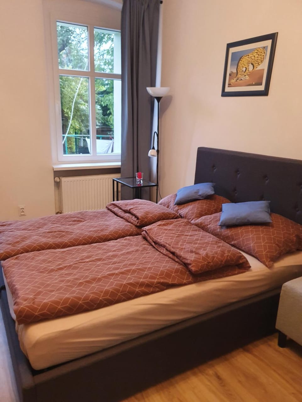 Bed, Garden, Photo of the whole room, Bedroom, Garden view, furniture, internet, locker