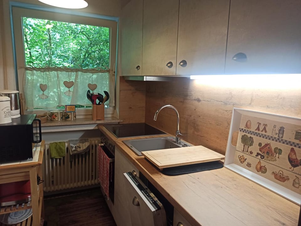 Kitchen or kitchenette, Living room