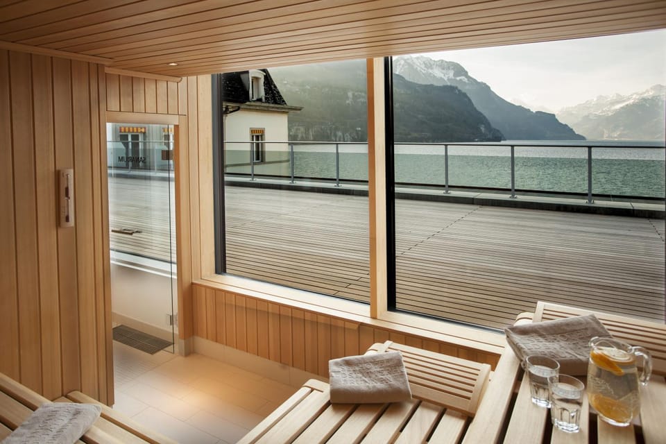 Natural landscape, Sauna, View (from property/room), Lake view, Mountain view