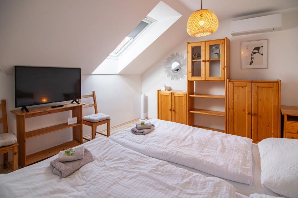 Bed, TV and multimedia, air conditioner