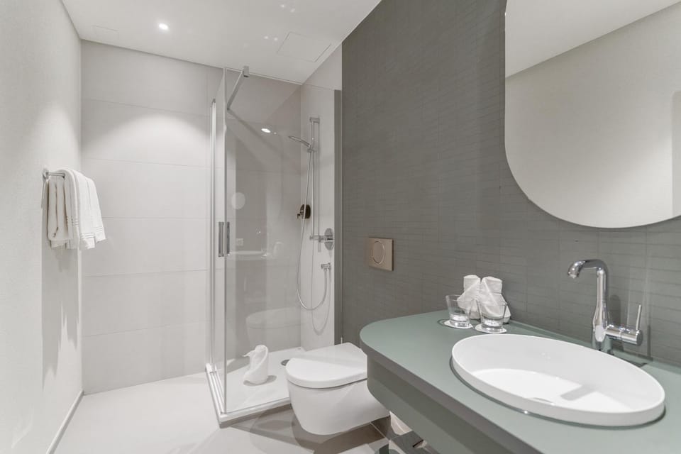 Shower, Toilet, Bathroom, towels