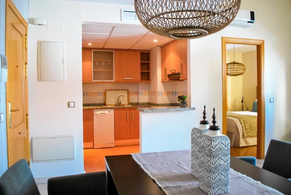Kitchen or kitchenette, Living room, Dining area