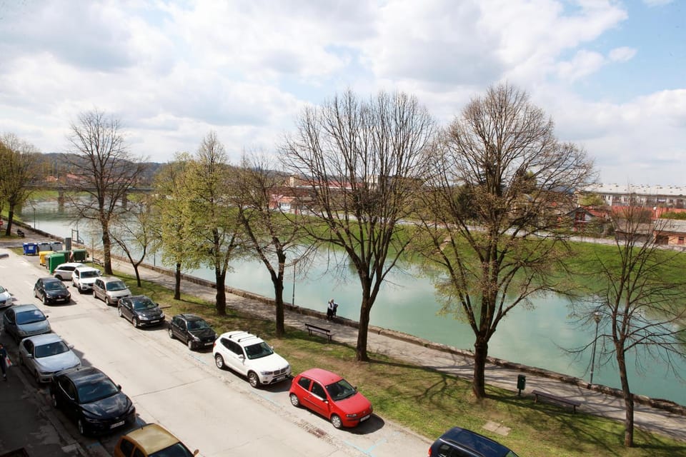 Day, Natural landscape, River view, Parking