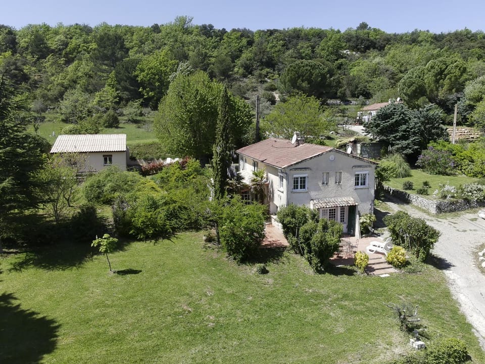 Property building, Patio, Bird's eye view, View (from property/room), Garden view