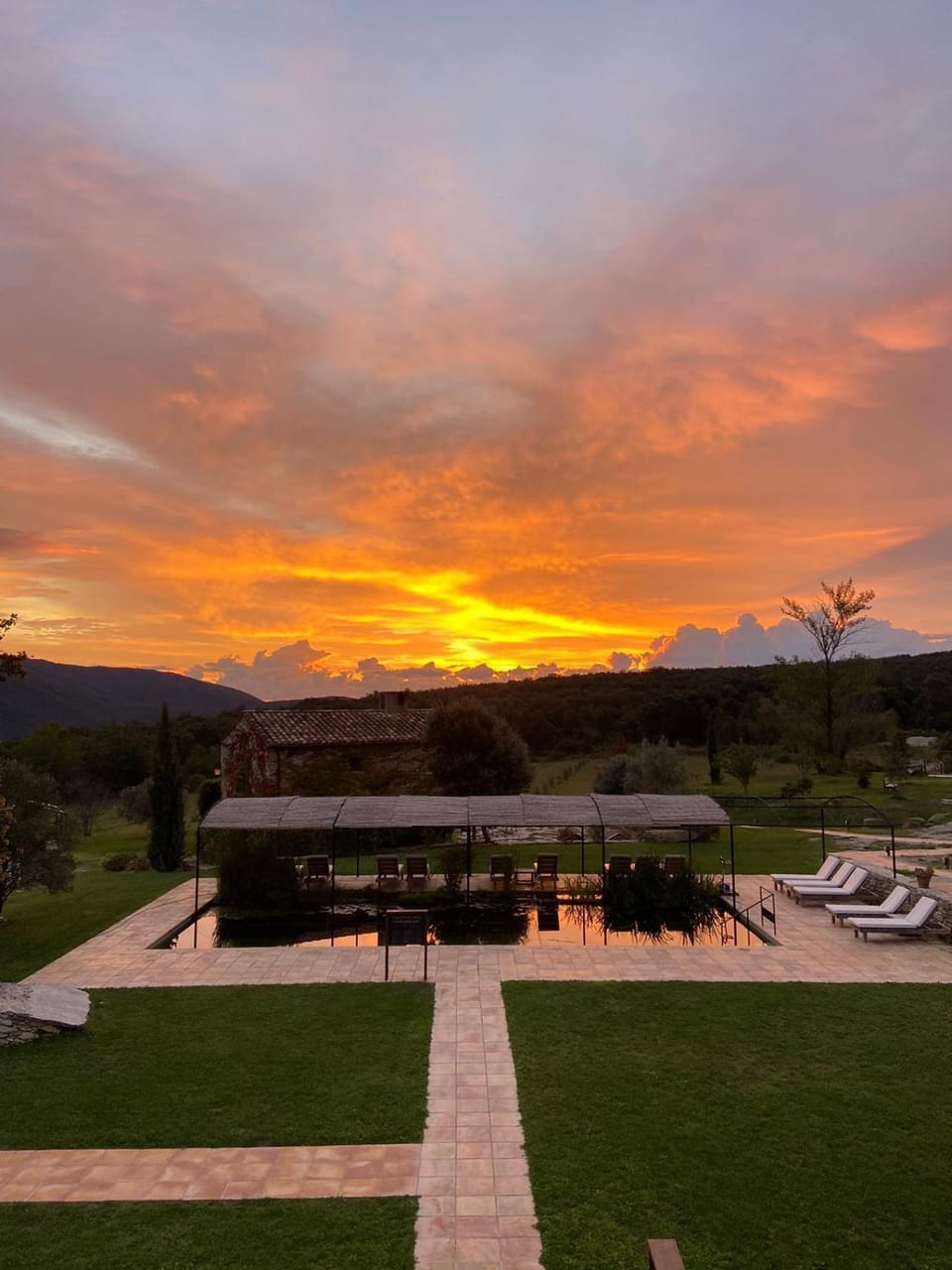 Pool view, Sunrise