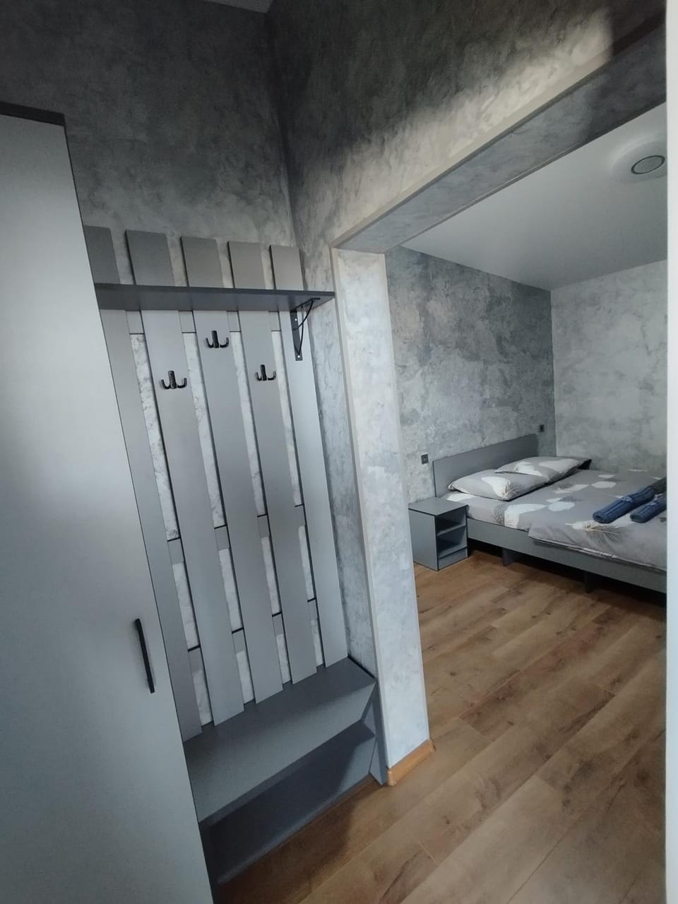 Bed, Photo of the whole room, Bedroom, wardrobe