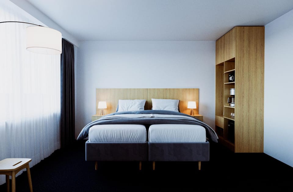Bed, Photo of the whole room, wardrobe