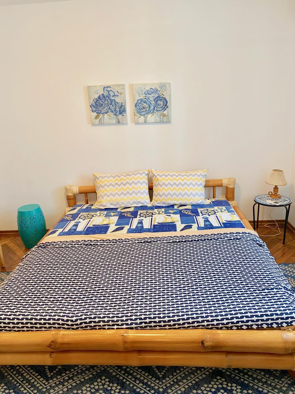 Bed, Day, Summer, Decorative detail, Beach, Bedroom, On site, City view, Quiet street view, Inner courtyard view