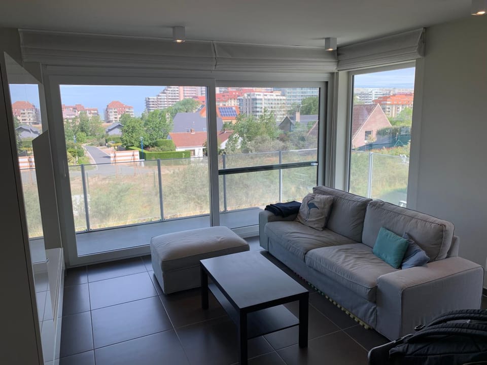 Living room, Seating area, Garden view