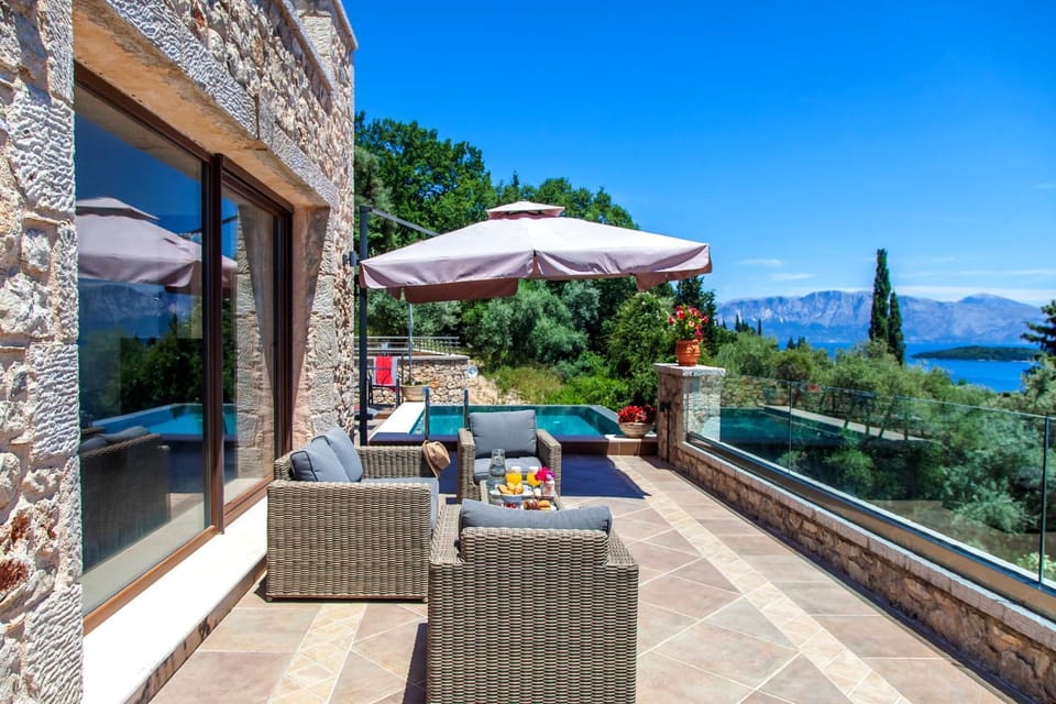 Day, View (from property/room), Balcony/Terrace, Balcony/Terrace, Mountain view, Pool view, Sea view, Swimming pool, sunbed