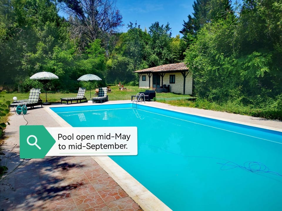 Natural landscape, Pool view, Swimming pool, sunbed