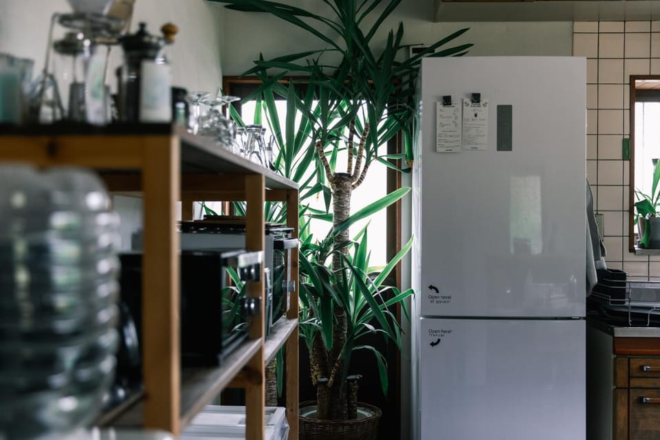 Kitchen or kitchenette, minibar, oven, stove