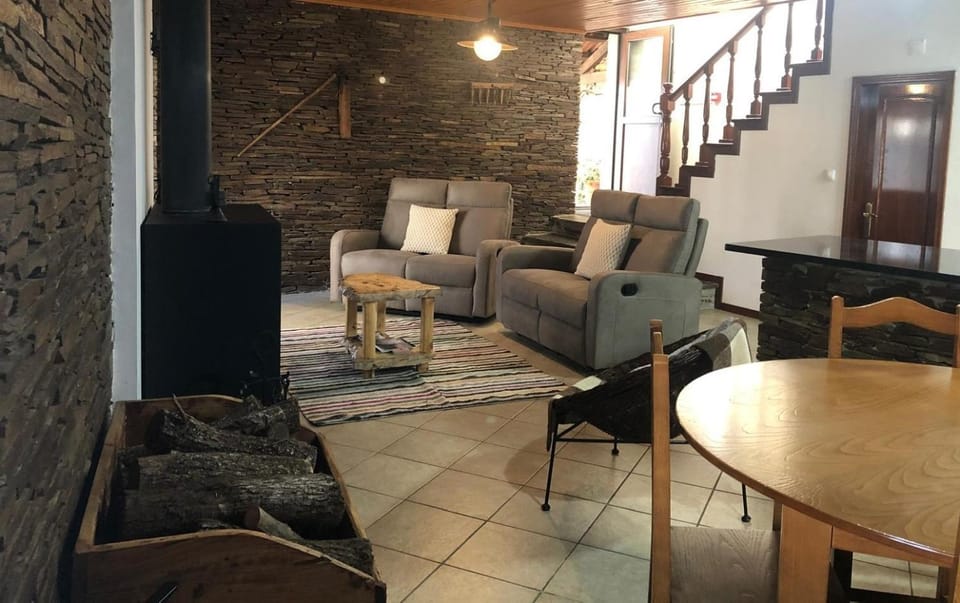 Living room, fireplace