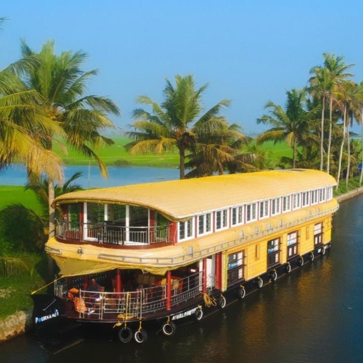 Pournami Houseboats Docked boat in Alappuzha