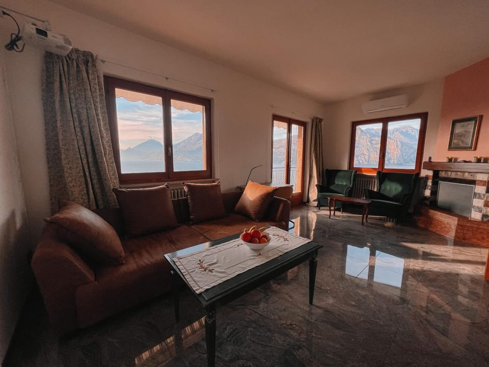 Natural landscape, Living room, Seating area, Mountain view