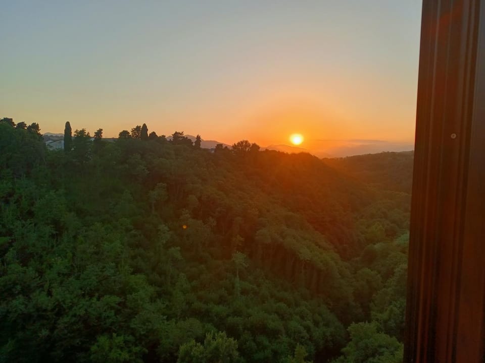 Natural landscape, Mountain view, Sunset