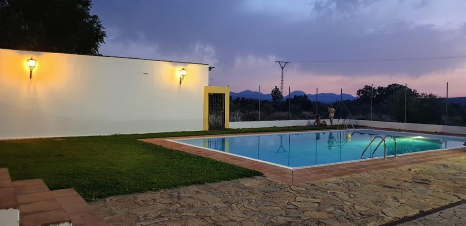 Swimming pool, Swimming pool, Sunset