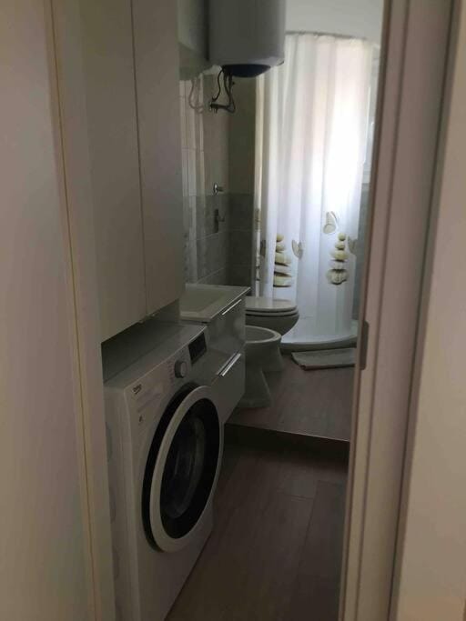 Toilet, Bathroom, washing machine
