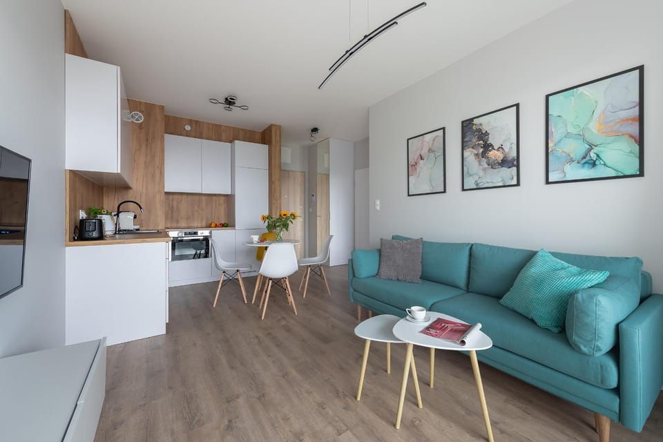 Kitchen or kitchenette, Living room, Seating area