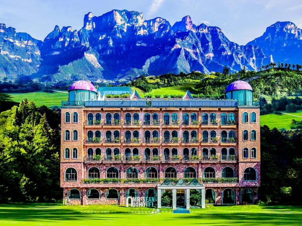 Property building, Natural landscape, Mountain view