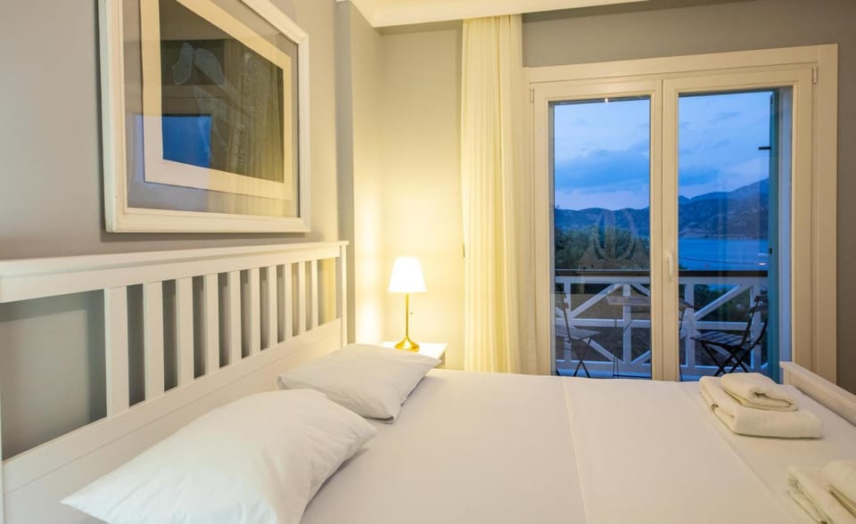 Bed, Natural landscape, View (from property/room), Bedroom