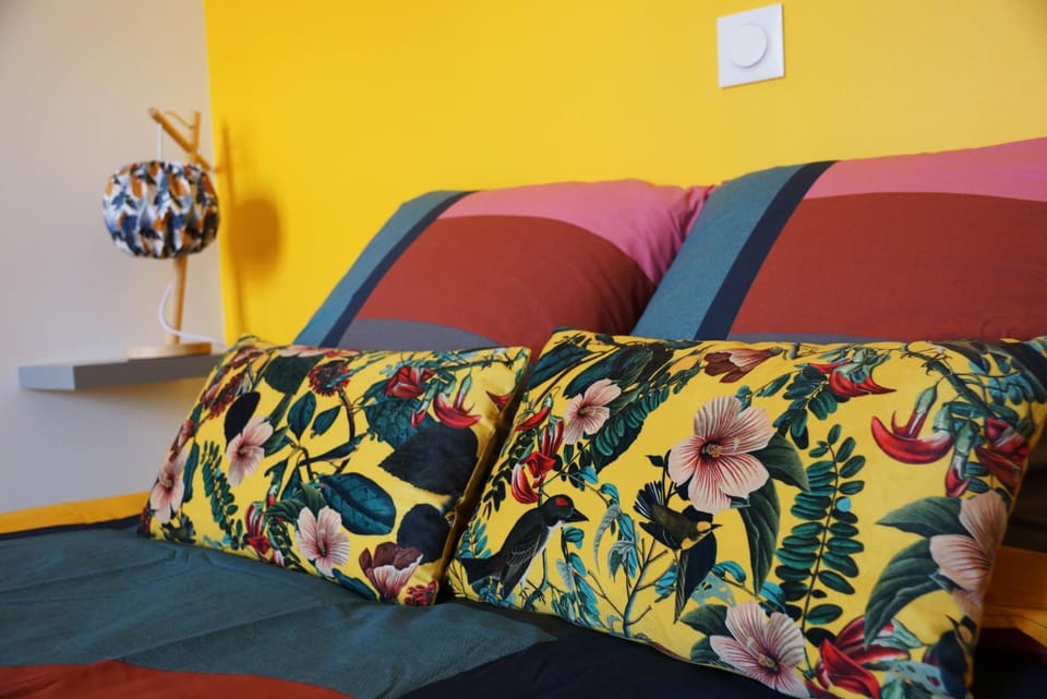 Bed, Decorative detail, Bedroom