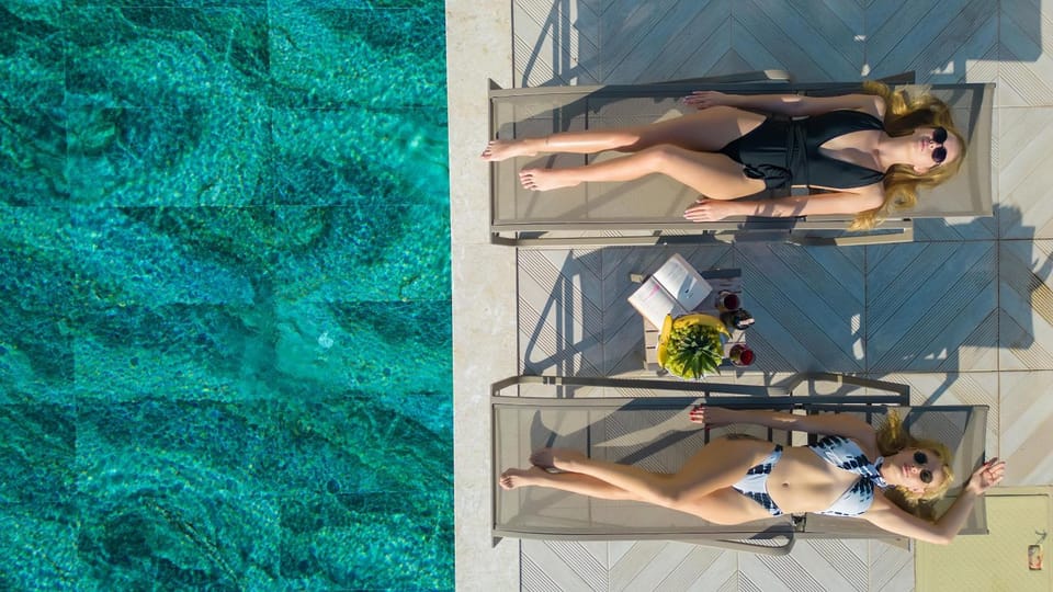 Bird's eye view, View (from property/room), Pool view, group of guests