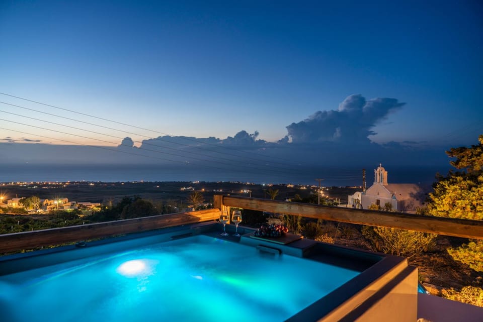 Swimming pool, Sunset
