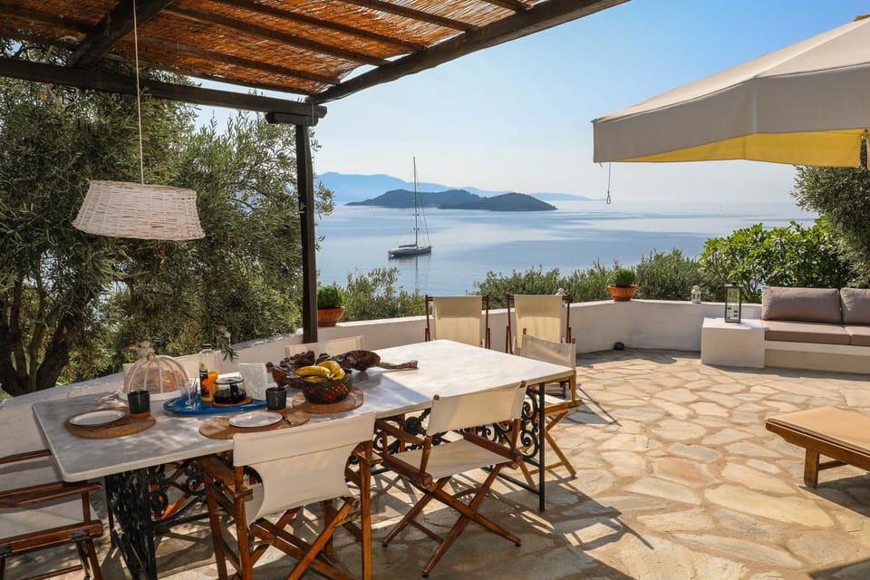 Golden View Villa House in Sporades, Greece