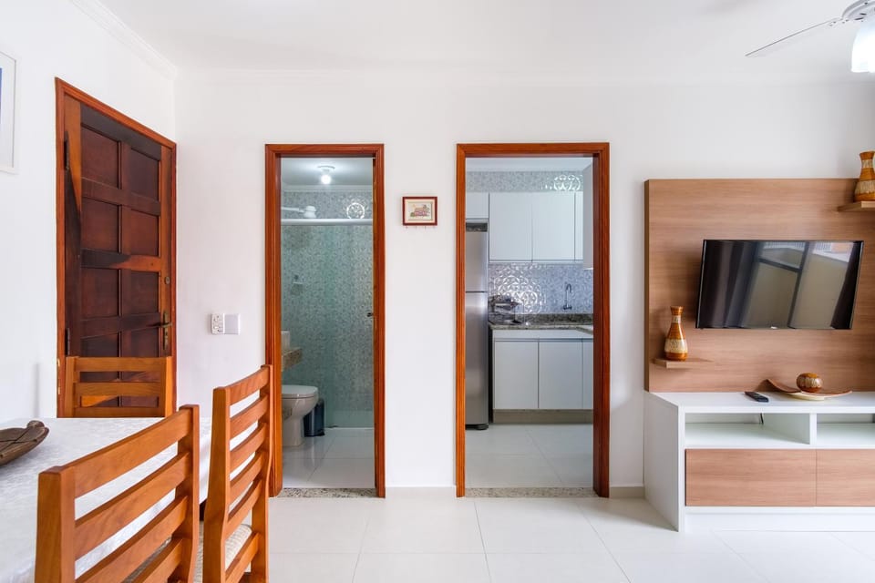 Apartamento a 100 metros da praia - 01 dormitório - Edifício Água Viva Apartment in Ubatuba