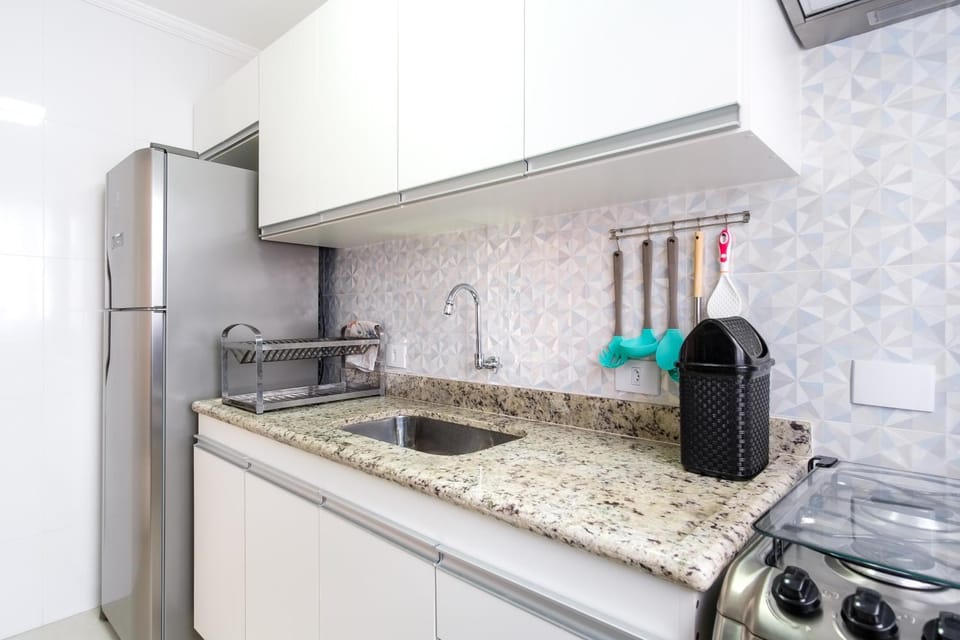 Apartamento a 100 metros da praia - 01 dormitório - Edifício Água Viva Apartment in Ubatuba