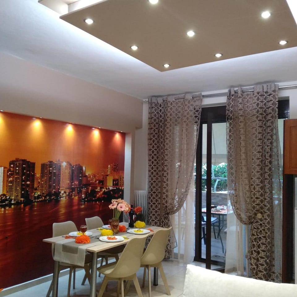 Living room, Seating area, Dining area