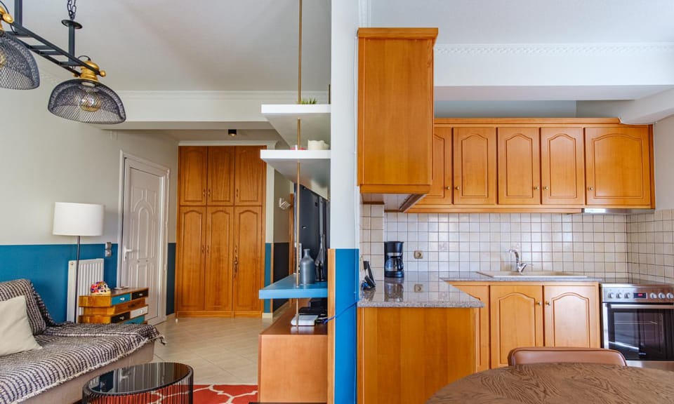 Kitchen or kitchenette, Living room, Dining area