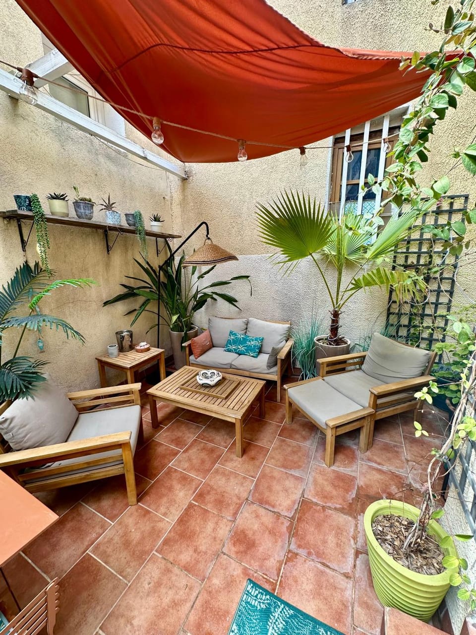 Patio, Day, Balcony/Terrace, Seating area, Garden view