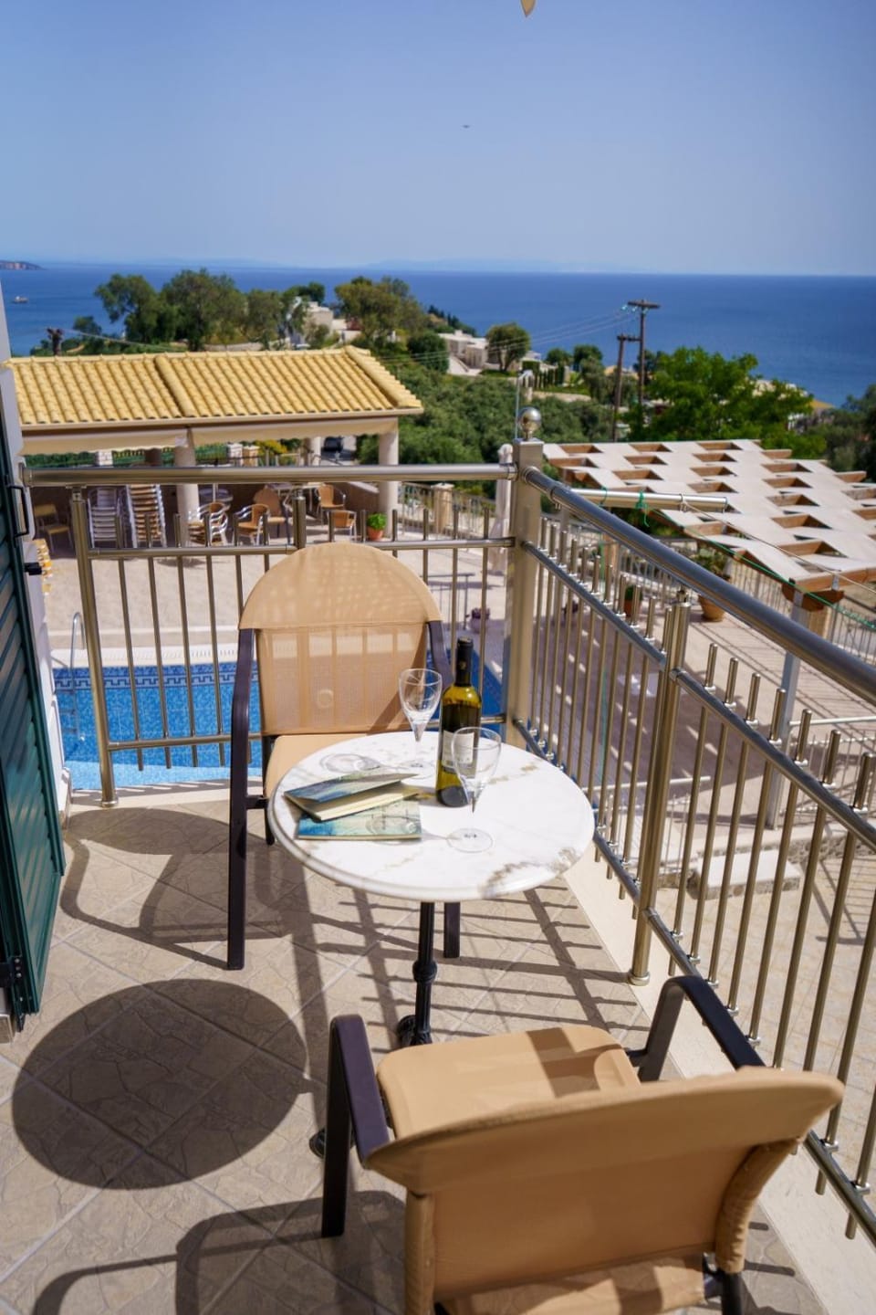 Balcony/Terrace, Pool view, Sea view