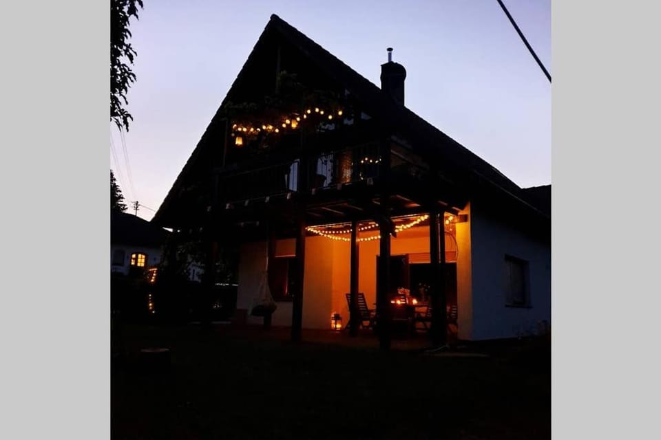 Property building, Facade/entrance, Sunset