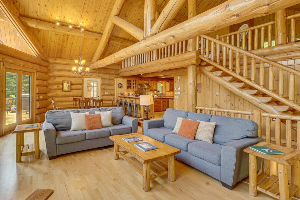 Waterfront Escape on Caribou Lake: Dock + Fire Pit House in Lutsen
