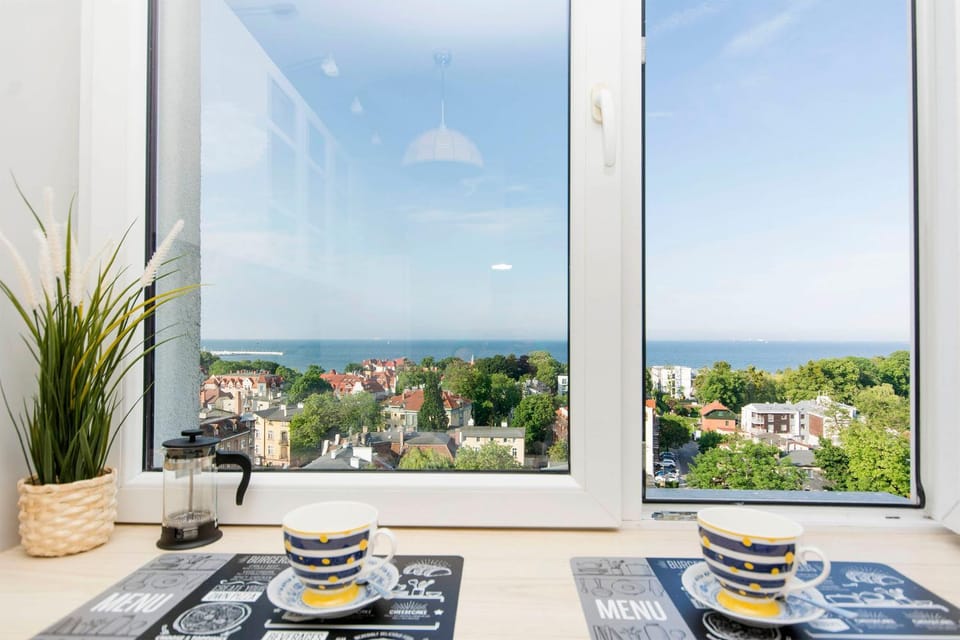 View (from property/room), Kitchen or kitchenette, Sea view