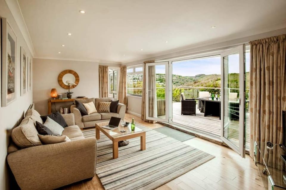 Living room, Seating area, Mountain view, River view, Sea view