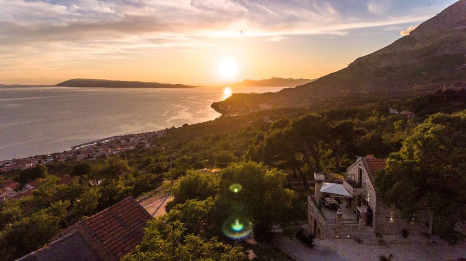 Bird's eye view, Sea view, Sunset