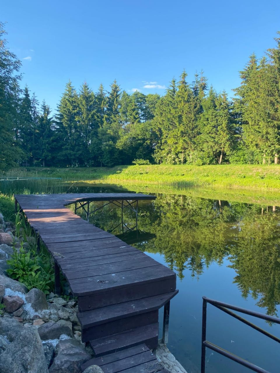 Natural landscape, Garden, Garden view, Lake view