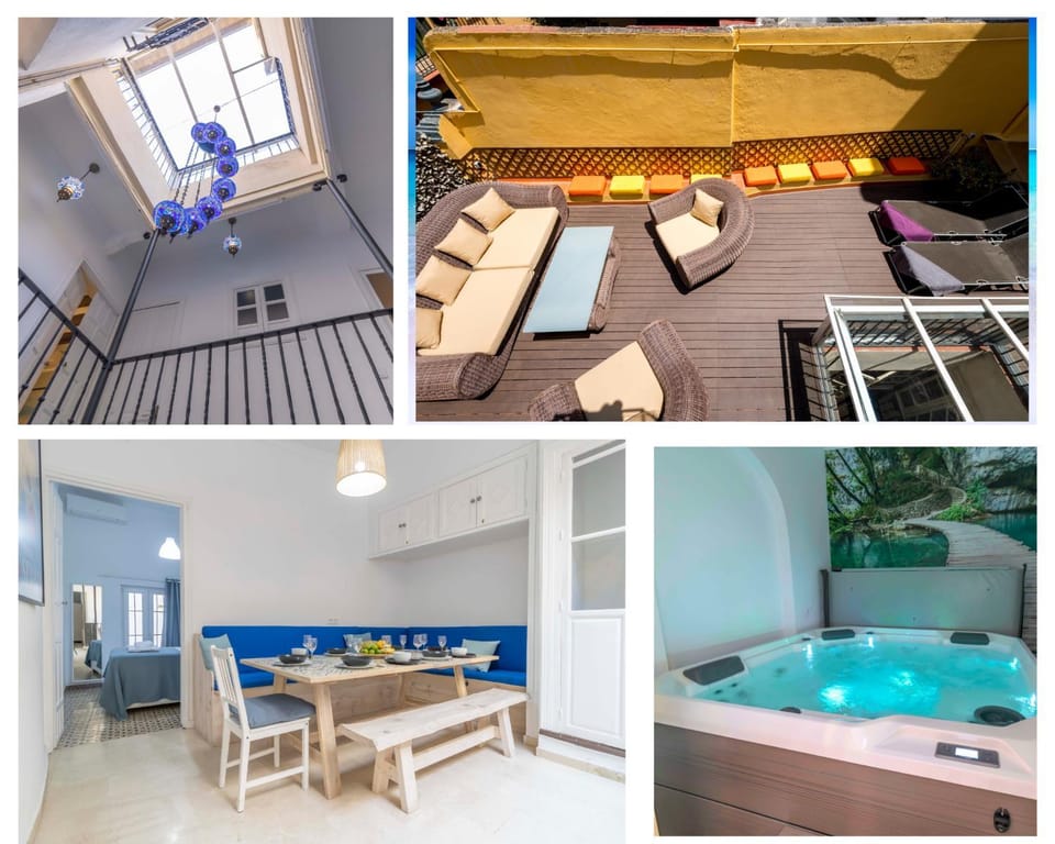 Hot Tub, Kitchen or kitchenette, Dining area