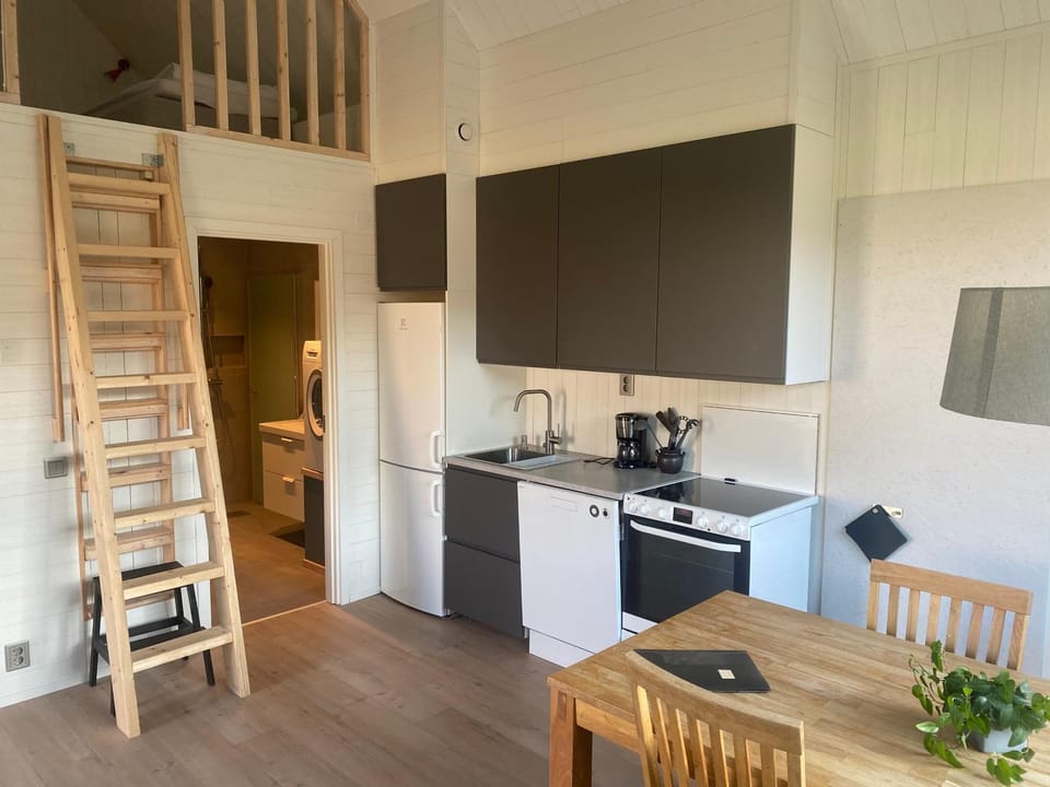 Coffee/tea facilities, Kitchen or kitchenette, Dining area, dishwasher, oven, stove
