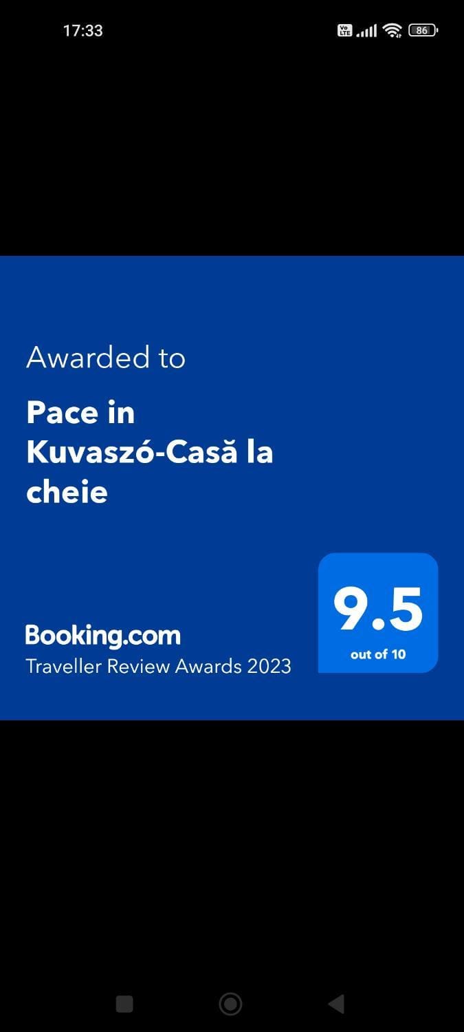 Pace in Kuvaszó-Casă la cheie House in Romania